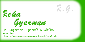 reka gyerman business card